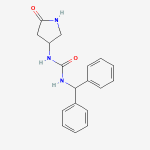 molecular formula C18H19N3O2 B2687418 1-Benzhydryl-3-(5-oxopyrrolidin-3-yl)urea CAS No. 1351622-42-8