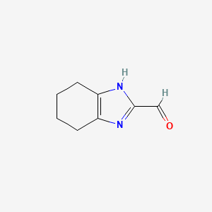 molecular formula C8H10N2O B2687449 4,5,6,7-Tetrahydrobenzoimidazole-2-carbaldehyde CAS No. 1342459-07-7