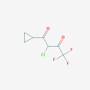 2-Chloro-1-cyclopropyl-4,4,4-trifluorobutane-1,3-dione