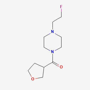 molecular formula C11H19FN2O2 B2687462 (4-(2-Fluoroethyl)piperazin-1-yl)(tetrahydrofuran-3-yl)methanone CAS No. 2034534-26-2