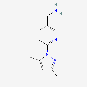 [6-(3,5-dimethyl-1H-pyrazol-1-yl)pyridin-3-yl]methanamine