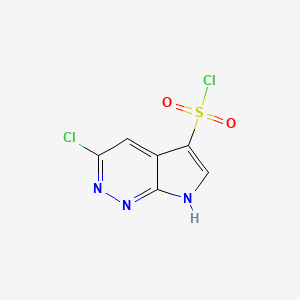 3-Chloro-7H-pyrrolo[2,3-c]pyridazine-5-sulfonyl chloride