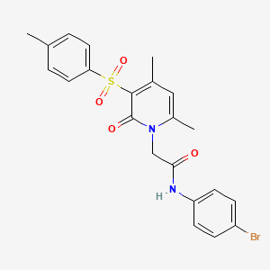 N-(4-bromophenyl)-2-(4,6-dimethyl-2-oxo-3-tosylpyridin-1(2H)-yl)acetamide