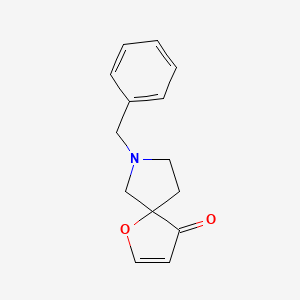 molecular formula C14H15NO2 B2687509 7-Benzyl-1-oxa-7-azaspiro[4.4]non-2-en-4-one CAS No. 2138163-35-4