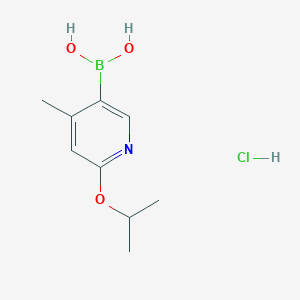 molecular formula C9H15BClNO3 B2687538 6-Isopropoxy-4-methylpyridine-3-boronic acid HCl CAS No. 2377605-84-8