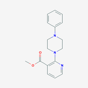 molecular formula C17H19N3O2 B2687544 Methyl 2-(4-phenylpiperazin-1-yl)pyridine-3-carboxylate CAS No. 400086-57-9