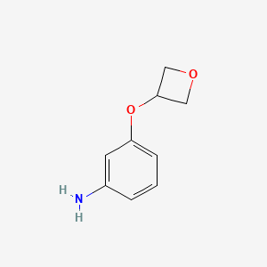 molecular formula C9H11NO2 B2687567 3-(Oxetan-3-yloxy)aniline CAS No. 1447962-24-4