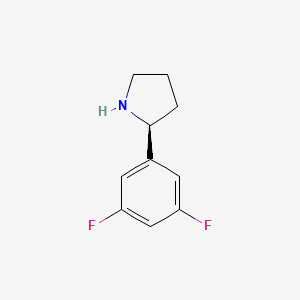 molecular formula C10H11F2N B2687574 (S)-2-(3,5-Difluorophenyl)pyrrolidine CAS No. 1217664-59-9