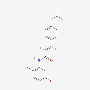 molecular formula C20H22FNO B2687580 N-(5-fluoro-2-methylphenyl)-3-(4-isobutylphenyl)acrylamide CAS No. 329778-60-1