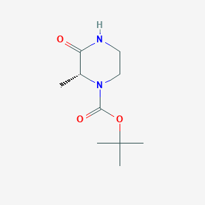 molecular formula C10H18N2O3 B2687604 (R)-tert-Butyl 2-methyl-3-oxopiperazine-1-carboxylate CAS No. 1629229-82-8