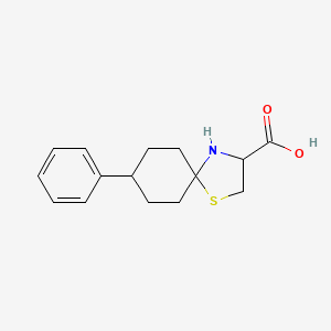 8-Phenyl-1-thia-4-azaspiro[4.5]decane-3-carboxylic acid
