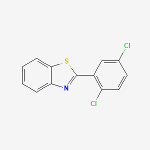 molecular formula C13H7Cl2NS B2687712 2-(2,5-Dichlorophenyl)-1,3-benzothiazole CAS No. 190730-69-9