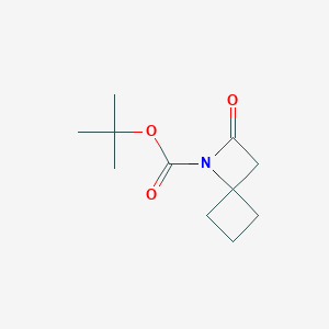 molecular formula C11H17NO3 B2687724 Tert-butyl 2-oxo-1-azaspiro[3.3]heptane-1-carboxylate CAS No. 204132-37-6