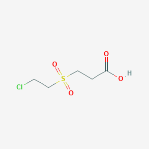 molecular formula C5H9ClO4S B2687751 3-(2-chloroethylsulfonyl)propanoic Acid CAS No. 3884-76-2