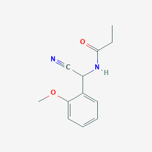 N-[cyano(2-methoxyphenyl)methyl]propanamide