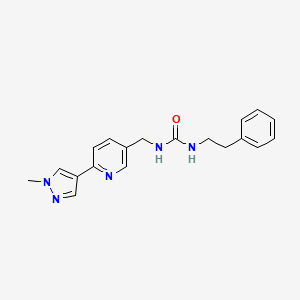 1-((6-(1-methyl-1H-pyrazol-4-yl)pyridin-3-yl)methyl)-3-phenethylurea