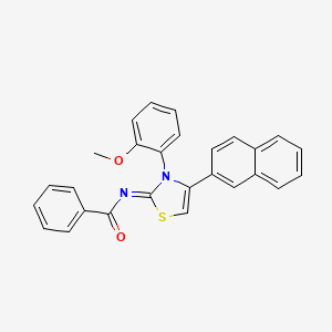 (Z)-N-(3-(2-methoxyphenyl)-4-(naphthalen-2-yl)thiazol-2(3H)-ylidene)benzamide