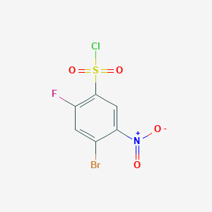 4-Bromo-2-fluoro-5-nitrobenzenesulfonyl chloride