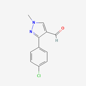 3-(4-Chlorophenyl)-1-methylpyrazole-4-carbaldehyde