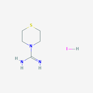 molecular formula C5H12IN3S B2687810 Thiomorpholine-4-carboximidamide Hydroiodide CAS No. 219618-33-4