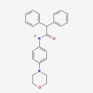 molecular formula C24H24N2O2 B2687817 N-[4-(morpholin-4-yl)phenyl]-2,2-diphenylacetamide 