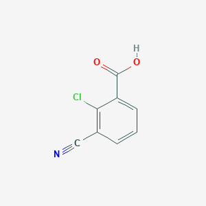 molecular formula C8H4ClNO2 B2687942 2-Chloro-3-cyanobenzoic acid CAS No. 1261499-34-6