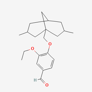 4-[(3,7-Dimethyl-1-bicyclo[3.3.1]nonanyl)methoxy]-3-ethoxybenzaldehyde