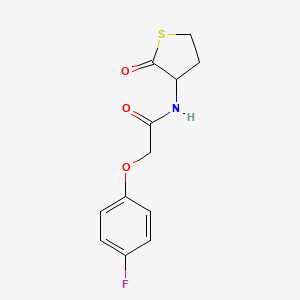 2-(4-Fluorophenoxy)-N-(2-oxothiolan-3-yl)acetamide