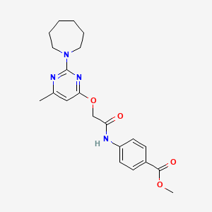 Methyl 4-[({[2-(azepan-1-yl)-6-methylpyrimidin-4-yl]oxy}acetyl)amino]benzoate