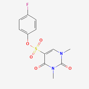 B2688071 (4-Fluorophenyl) 1,3-dimethyl-2,4-dioxopyrimidine-5-sulfonate CAS No. 869070-49-5