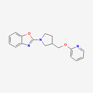 2-[3-(Pyridin-2-yloxymethyl)pyrrolidin-1-yl]-1,3-benzoxazole