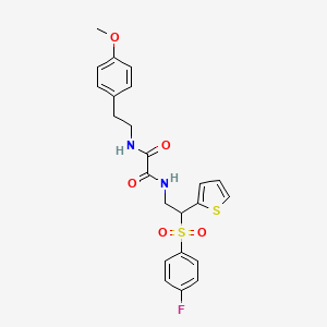 N-[2-[(4-fluorophenyl)sulfonyl]-2-(2-thienyl)ethyl]-N'-[2-(4-methoxyphenyl)ethyl]ethanediamide