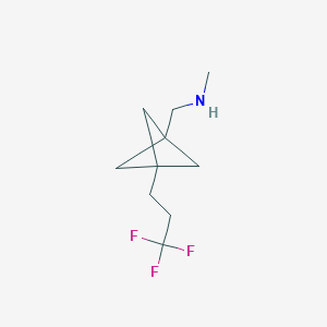N-Methyl-1-[3-(3,3,3-trifluoropropyl)-1-bicyclo[1.1.1]pentanyl]methanamine