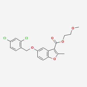 2-Methoxyethyl 5-[(2,4-dichlorophenyl)methoxy]-2-methyl-1-benzofuran-3-carboxylate