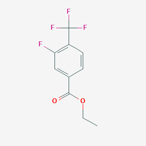 molecular formula C10H8F4O2 B2688238 Ethyl 3-fluoro-4-(trifluoromethyl)benzoate CAS No. 773135-31-2