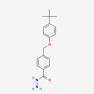 molecular formula C18H22N2O2 B2688243 4-(4-TERT-BUTYLPHENOXYMETHYL)BENZOHYDRAZIDE CAS No. 377769-38-5