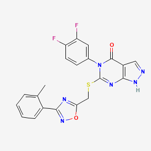 1-[(5-Isoxazol-5-yl-2-thienyl)sulfonyl]azepane