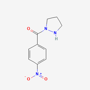 molecular formula C10H11N3O3 B2688272 (4-Nitrophenyl)(pyrazolidin-1-yl)methanone CAS No. 900189-04-0