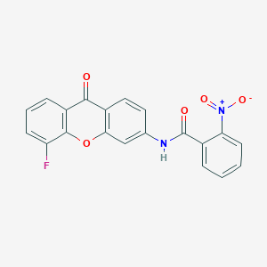 molecular formula C20H11FN2O5 B2688331 N-(5-fluoro-9-oxo-9H-xanthen-3-yl)-2-nitrobenzamide CAS No. 886169-52-4