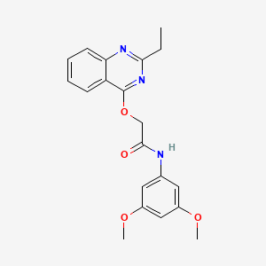 molecular formula C20H21N3O4 B2688421 N-(3,5-dimethoxyphenyl)-2-((2-ethylquinazolin-4-yl)oxy)acetamide CAS No. 1110999-26-2