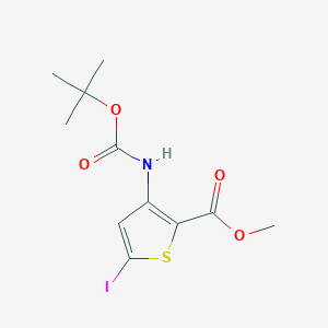 Methyl 3-((tert-butoxycarbonyl)amino)-5-iodothiophene-2-carboxylate