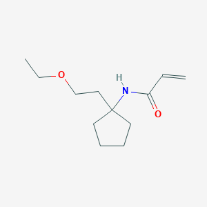 molecular formula C12H21NO2 B2688489 N-[1-(2-Ethoxyethyl)cyclopentyl]prop-2-enamide CAS No. 2305529-28-4
