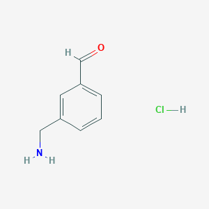 molecular formula C8H10ClNO B2688491 3-(Aminomethyl)benzaldehyde hydrochloride CAS No. 2253629-92-2