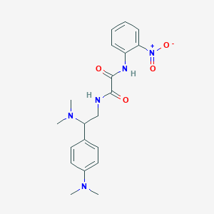 molecular formula C20H25N5O4 B2688514 N'-[2-(dimethylamino)-2-[4-(dimethylamino)phenyl]ethyl]-N-(2-nitrophenyl)ethanediamide CAS No. 941994-94-1
