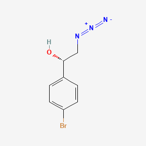 molecular formula C8H8BrN3O B2688725 (S)-1-(4-Bromophenyl)-2-azidoethanol CAS No. 297765-50-5