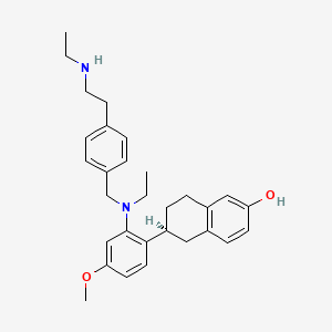 molecular formula C30H38N2O2 B2688774 Elacestrant S enantiomer 