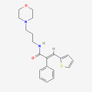 molecular formula C20H24N2O2S B2688777 (E)-N-(3-morpholinopropyl)-2-phenyl-3-(2-thienyl)-2-propenamide CAS No. 478078-96-5
