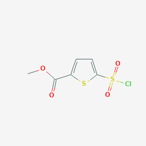 molecular formula C6H5ClO4S2 B2688780 Methyl 5-(chlorosulfonyl)thiophene-2-carboxylate CAS No. 69816-03-1