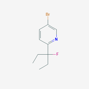 molecular formula C10H13BrFN B2688804 5-Bromo-2-(3-fluoro-3-pentyl)pyridine CAS No. 2097800-63-8
