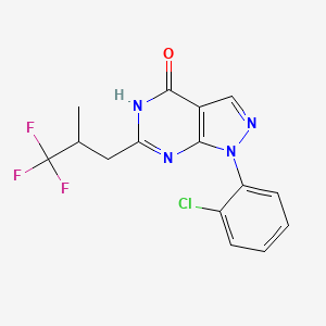 1-(2-Chlorophenyl)-6-[(2s)-3,3,3-Trifluoro-2-Methylpropyl]-1,7-Dihydro-4h-Pyrazolo[3,4-D]pyrimidin-4-One